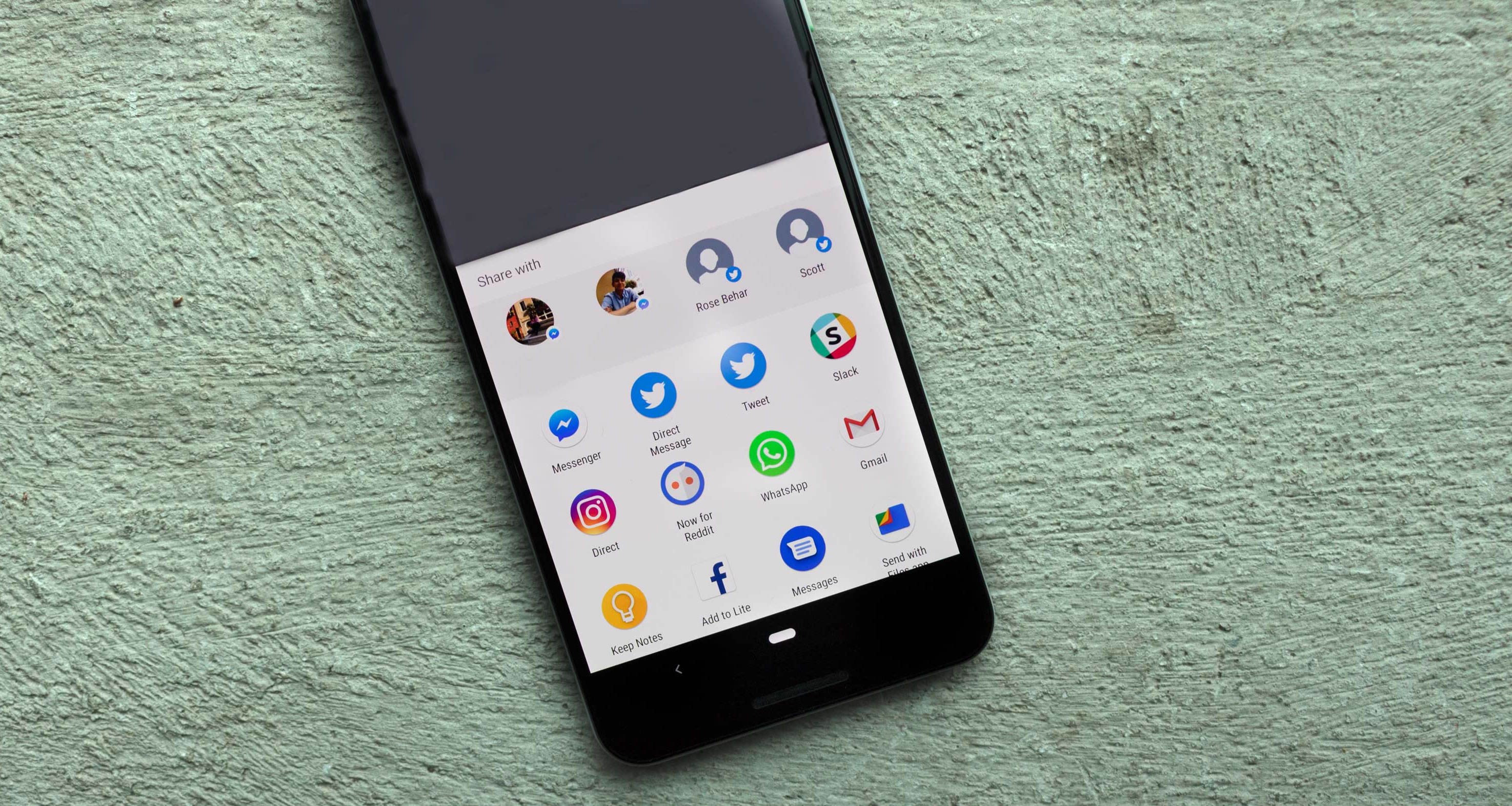 Google, Android'in 'Paylaşım Menüsünü' yeniden tasarlayacak