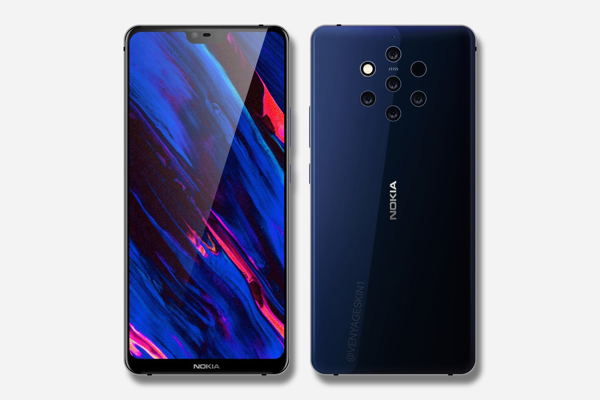 Beş arka kameralı Nokia 9, 5 Aralık'ta gelebilir