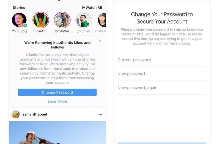 Instagram sahte beğeni ve takipçileri silecek
