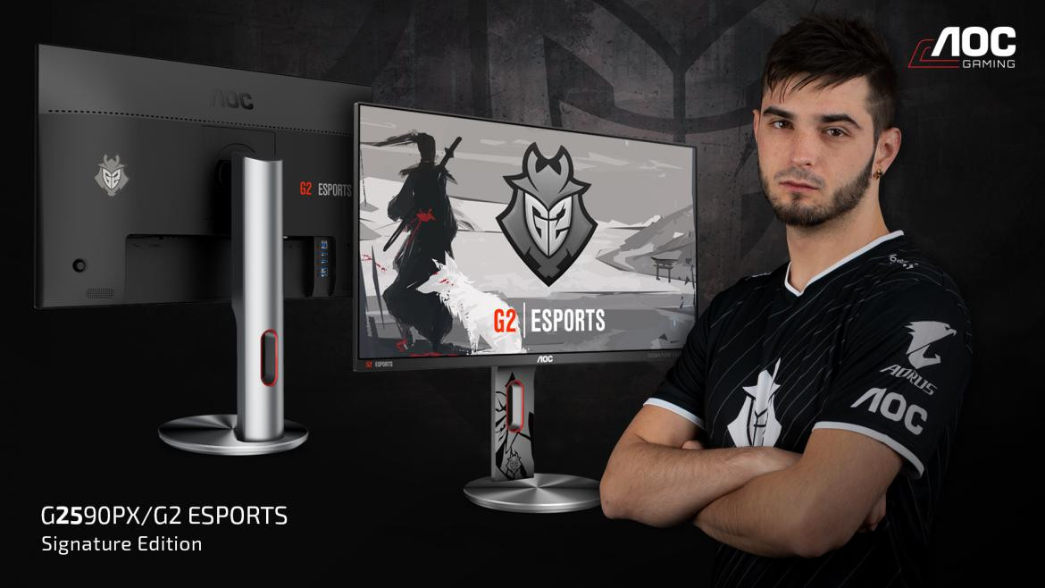 AOC ve G2 ortaklığında G2590PX G2 Esports Signature Edition oyuncu monitörü