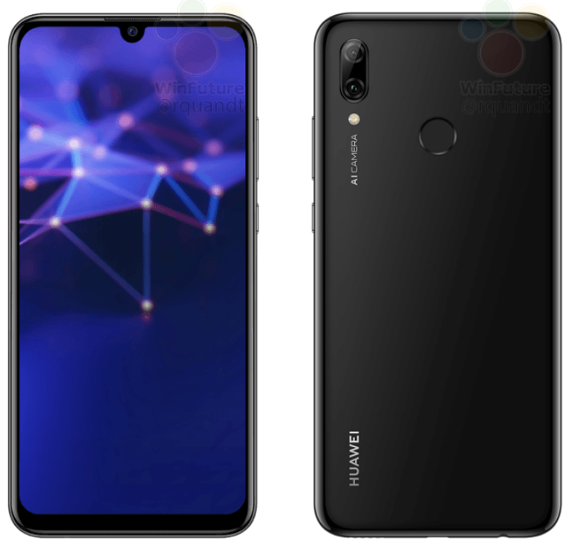 Huawei P Smart (2019) resmi render görüntüleri