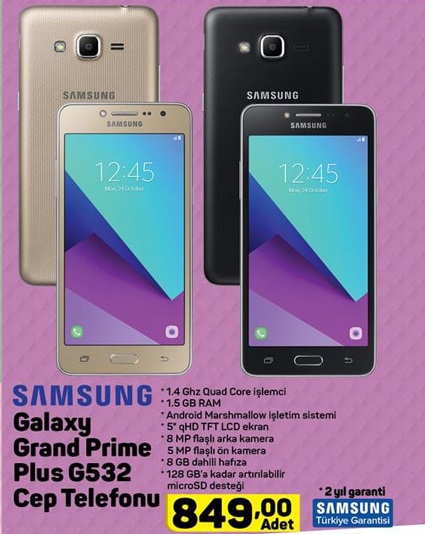 Haftaya BİM marketlerde kablosuz şarj aleti, A101 marketlerde Galaxy Grand Prime Plus var
