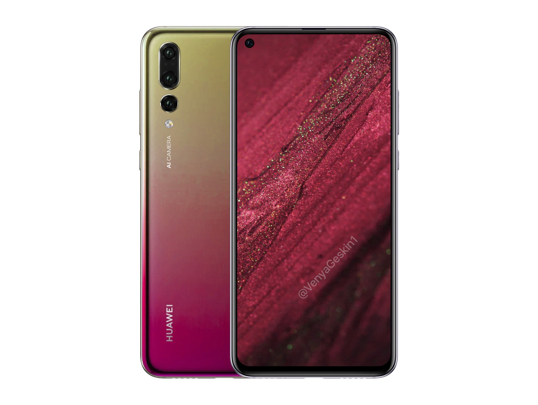 Infinity-O ekranlı Huawei Nova 4'ün görüntüleri ortaya çıktı