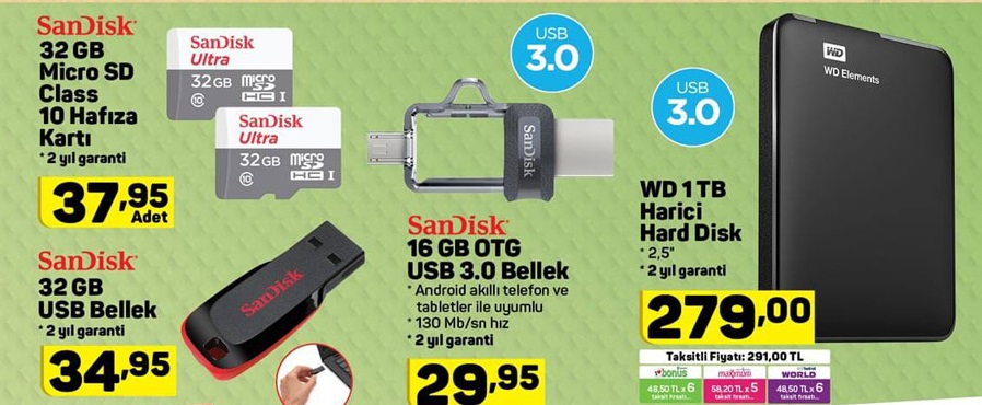 Haftaya A101 marketlerde çok uygun fiyata Honor 7c ve depolama ürünleri var