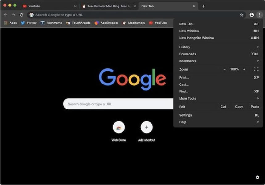 Chrome gece modu, macOS'a en erken 2019'da gelecek