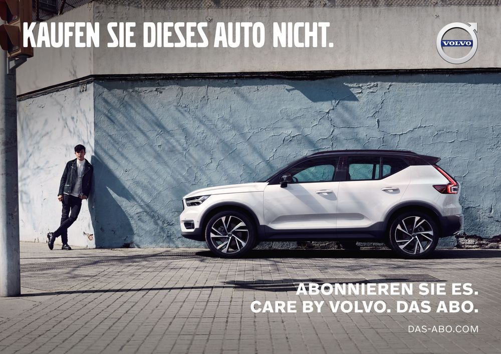 Volvo'dan ilginç reklam: 'Bu aracı satın almayın, ona abone olun'
