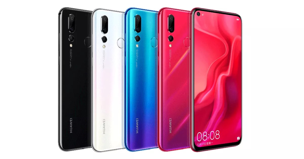 Huawei Nova 4 tanıtıldı: Ekrana gömülü ön kamera, 48 MP arka kamera