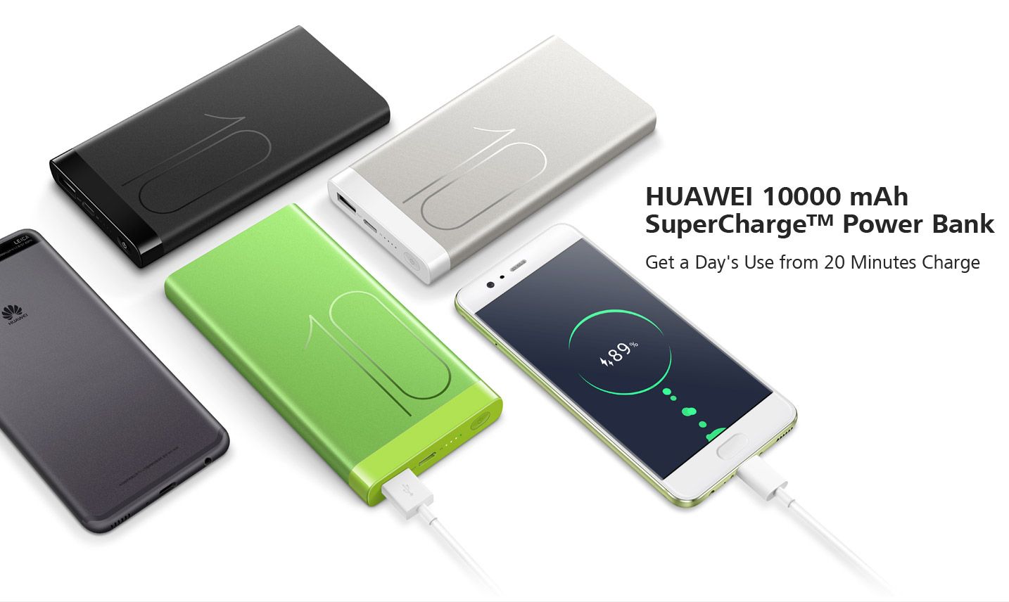 Huawei, 40W SuperCharge uyumlu bir taşınabilir şarj cihazı çıkarabilir