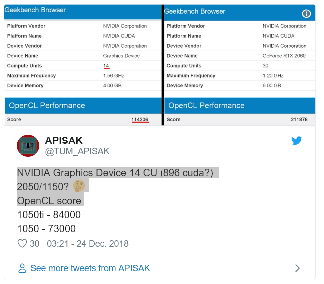 GeForce GTX 1150 ekran kart da s rada Donan mHaber