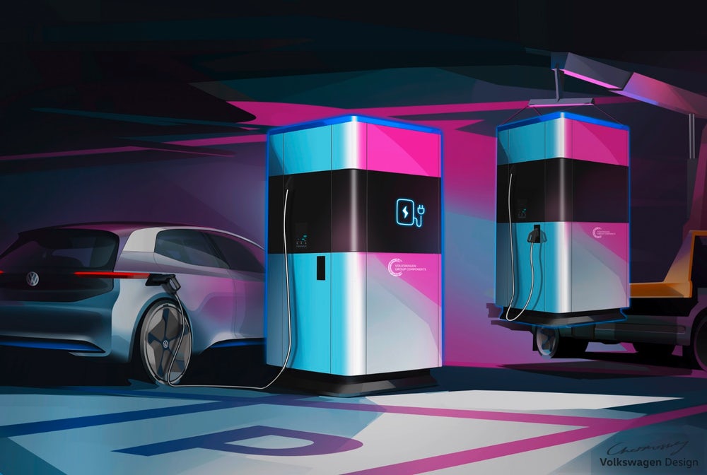 Volkswagen, elektrikli araçlar için taşınabilir şarj istasyonu üretecek
