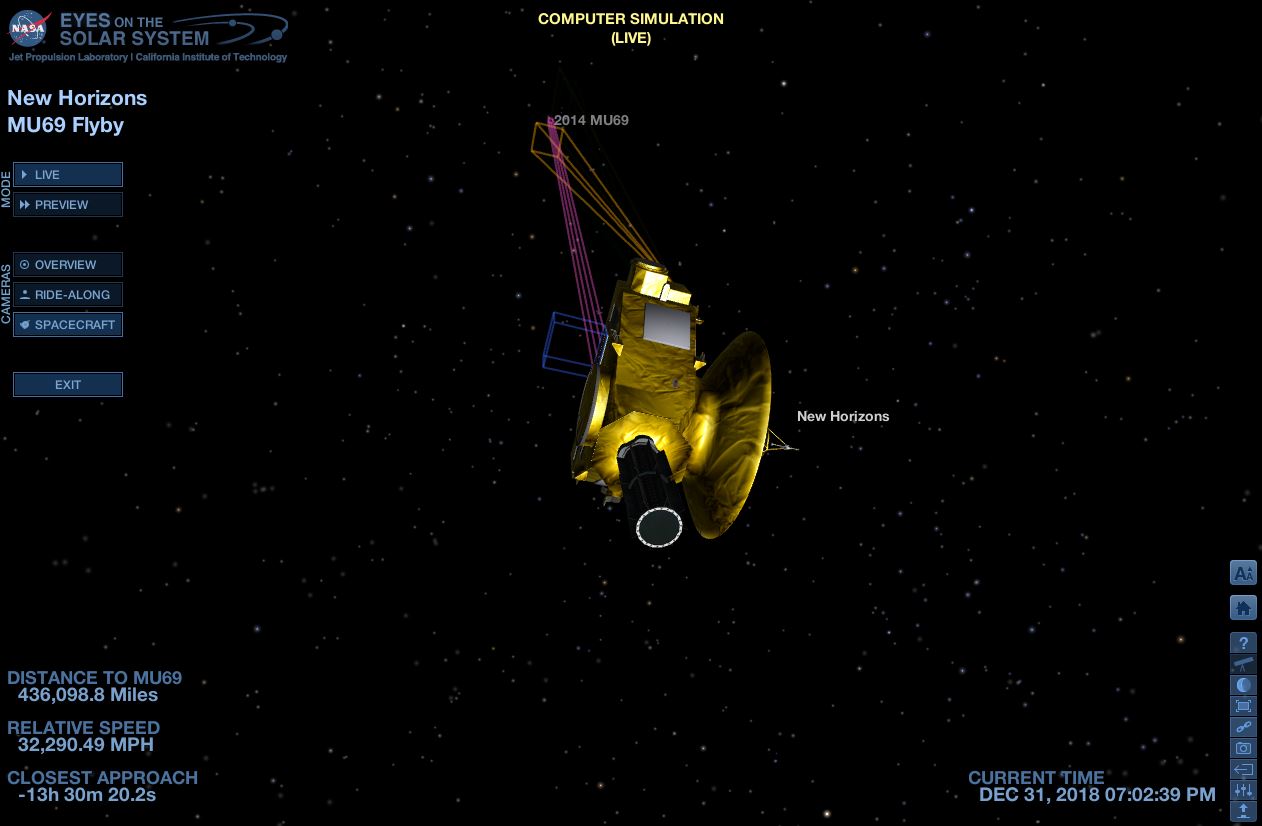 New Horizons'un tarihi yakın geçişini bu uygulamayla canlı takip edin
