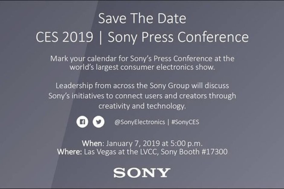 Sony, CES 2019'da düzenleyeceği etkinliğin tarihini açıkladı
