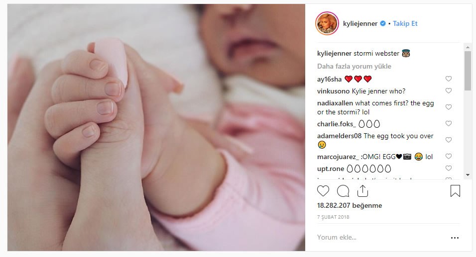 Kylie Jenner'ın Instagram beğeni rekoru bir yumurta tarafından kırıldı