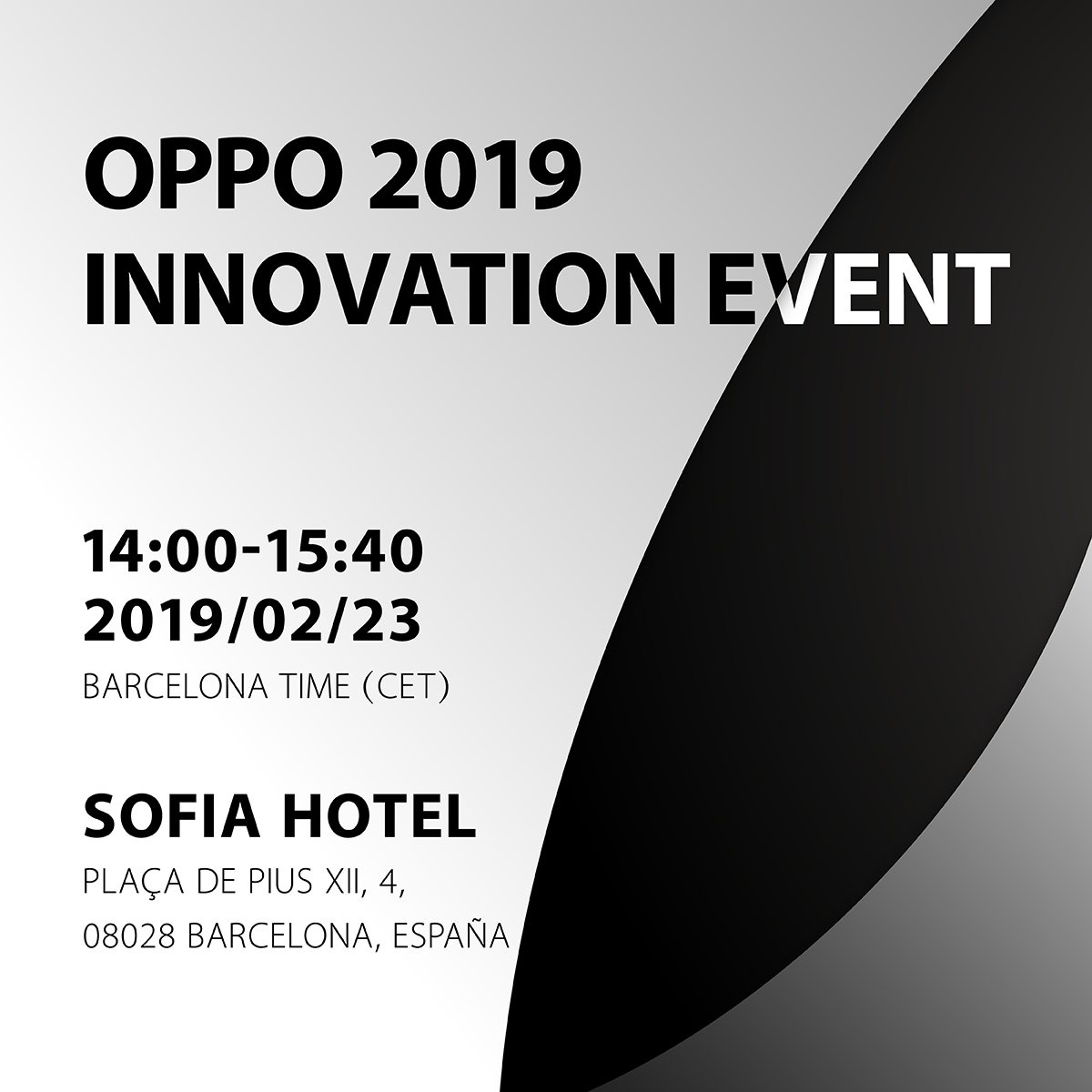 Oppo, MWC 2019 etkinliğinin tarihini açıkladı