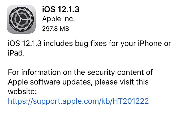 iOS 12.1.3 güncellemesi önemli hataları gideriyor