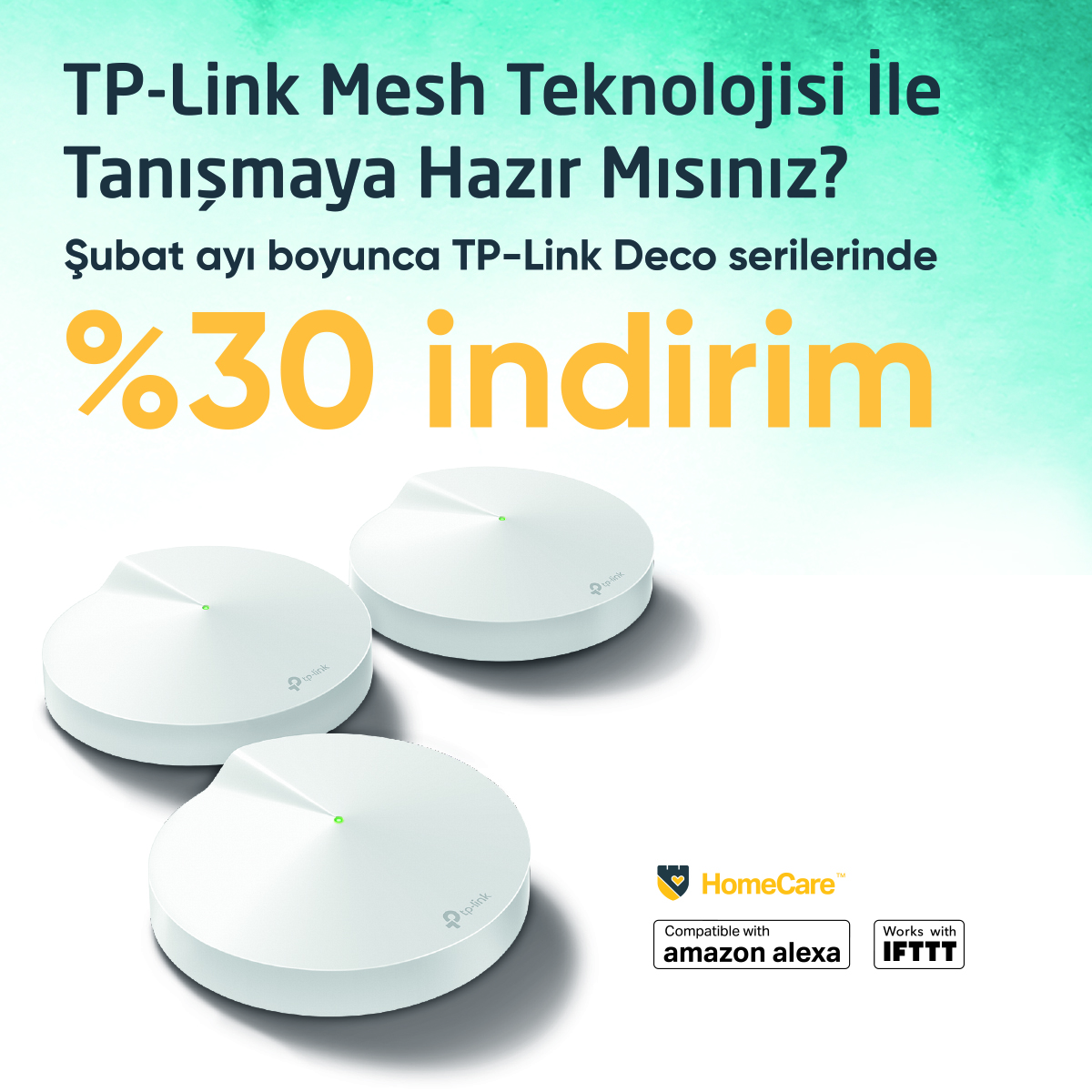 WiFi Sorununa Kesin Çözüm Olan Deco Ürünlerinde Yüzde 30 İndirim