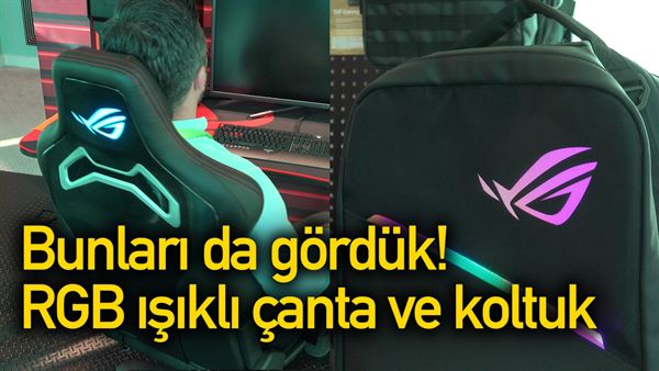 Bunlari Da Gorduk Rgb Isikli Canta Ve Koltuk