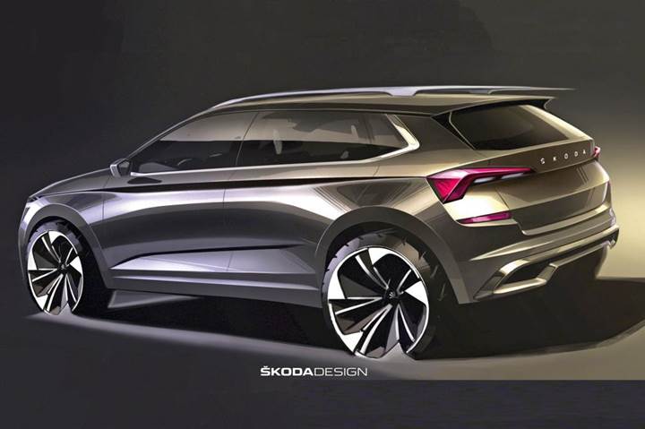 2019 Skoda Kamiq'in iç mekanından ilk görüntü geldi