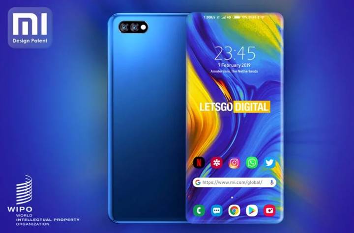 Xiaomi’den dört tarafı kavisli ekrana sahip telefon patenti