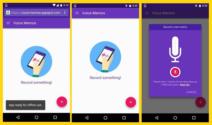 Google Play mağazasına ileri web uygulamaları (PWA) eklenebilecek