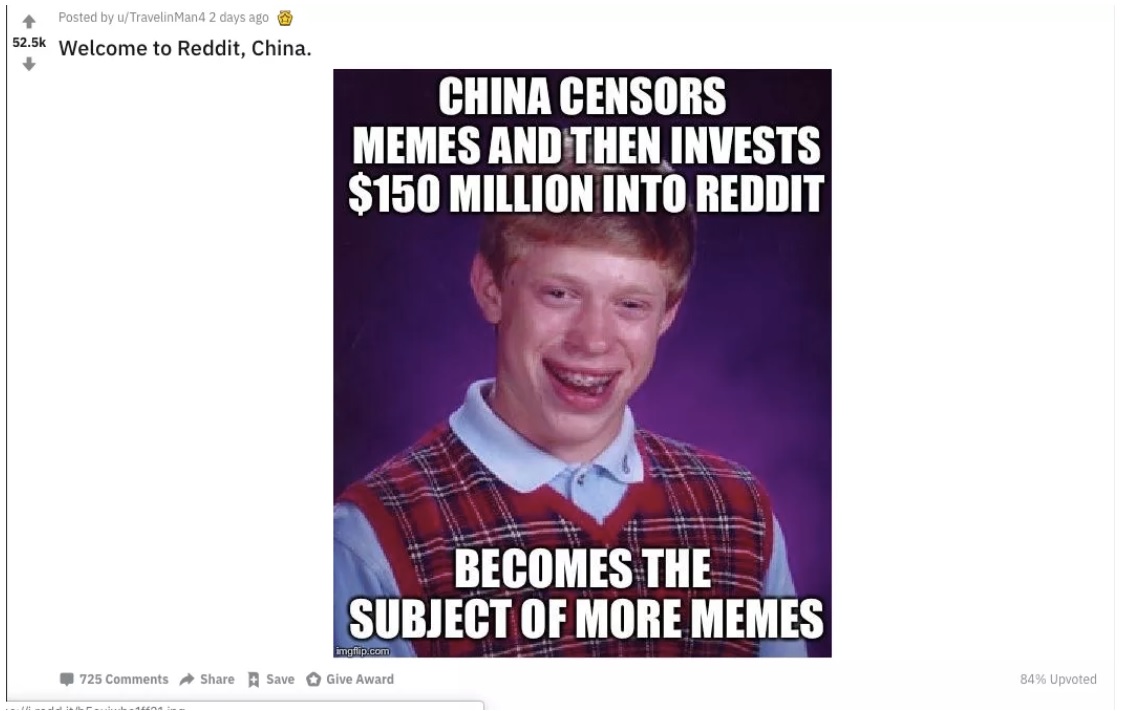 Tencent’den yatırım alan Reddit kullanıcıları kızgın