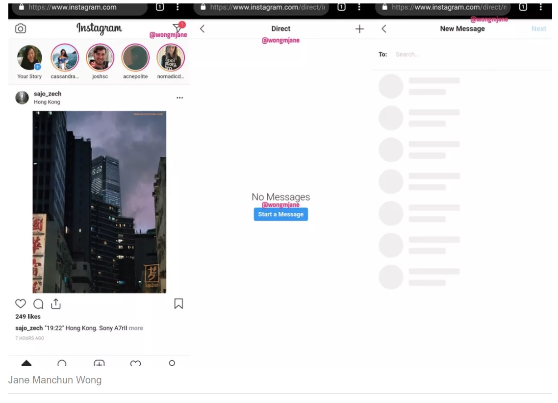 Instagram özel mesajları web uygulamasına da getirecek