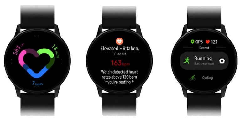 Samsung'un yeni akıllı saati Galaxy Watch Active'in arayüz görüntüsü sızdı