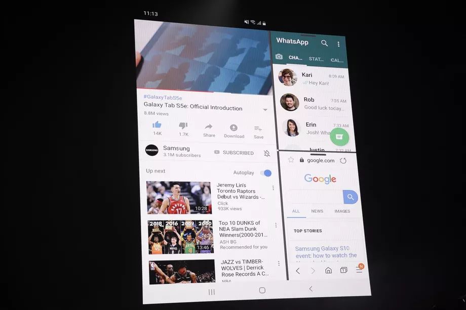 Katlanabilir ekranlı Samsung Galaxy Fold resmen tanıtıldı