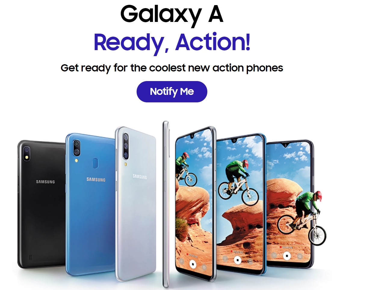 Galaxy A 2019 serisinin resmi sayfası açıldı