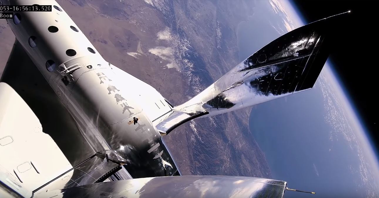 İşte Virgin Galactic'in uzaydan yakaladığı büyüleyici video