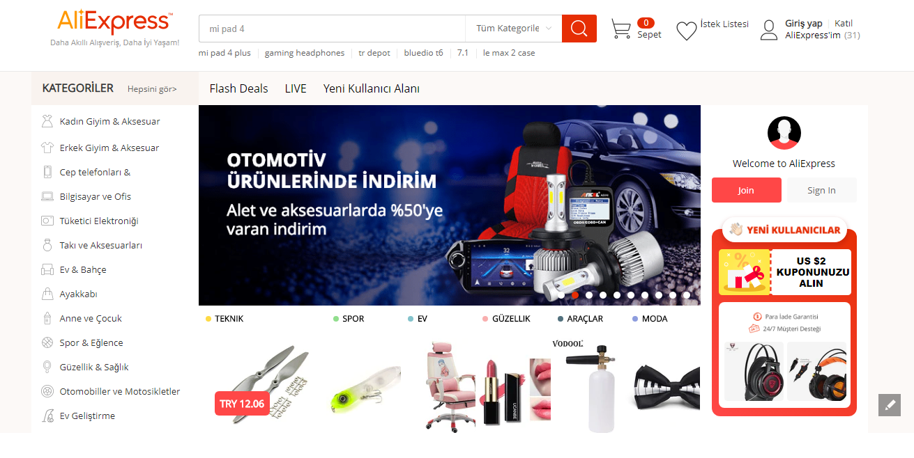 Aliexpress ve Gearbest alışverişlerine vergi geliyor