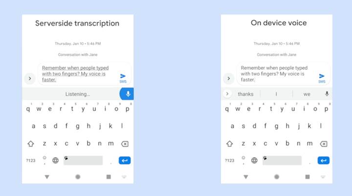 Google’ın sesle yazma özelliği çevrimdışı çalışabilecek