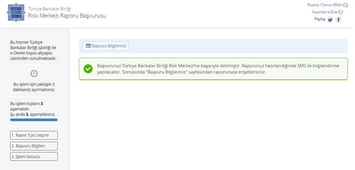 Risk Merkezi Raporu, E-devlet'ten ücretsiz olarak sorgulanabiliyor
