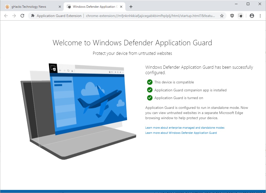 Microsoft, Firefox ve Chrome için Windows Defender eklentisini duyurdu