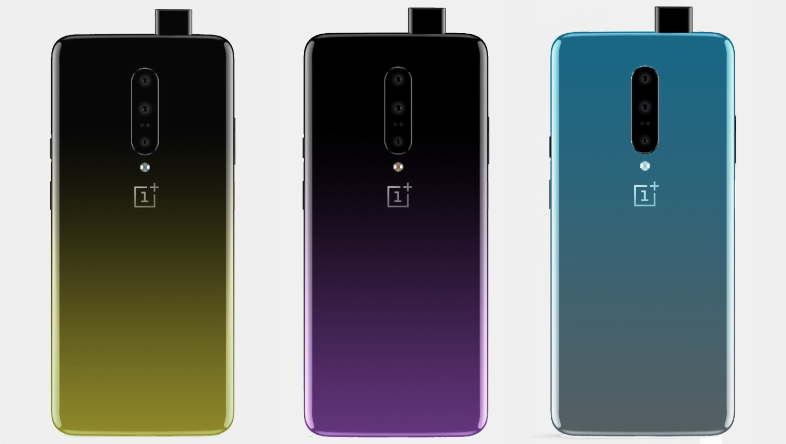 OnePlus 7'nin arka tasarımı ve degrade renk seçenekleri ortaya çıktı