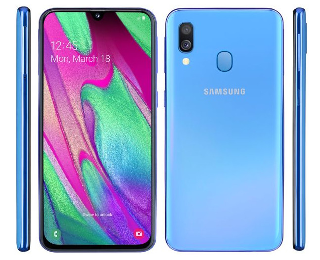 Samsung'un Infinity-U ekranlı yeni telefonu Galaxy A40 resmiyet kazandı