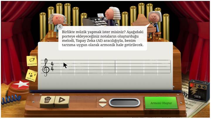 Yapay zekalı Google Doodle ile melodi yapın
