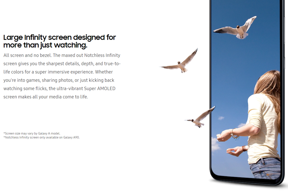 Galaxy A90 modelinin çentiksiz ekranı doğrulandı