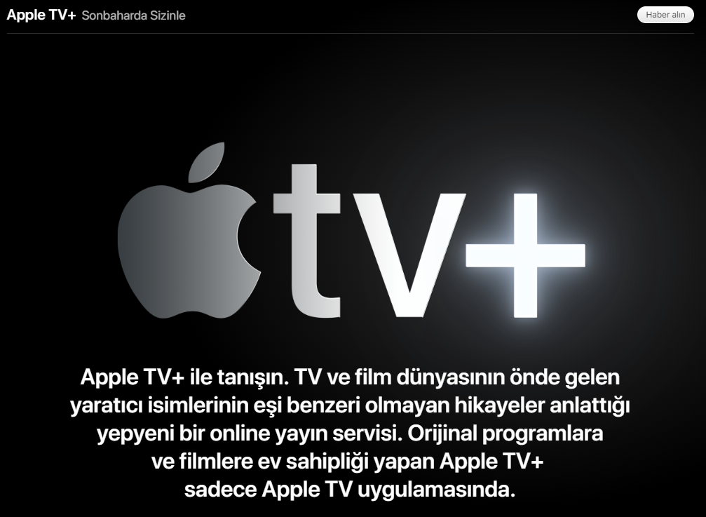 Apple, dizi ve filmlerini TV+'da yayınlayacak