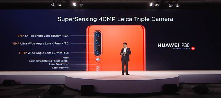 Huawei P30 özellikleri