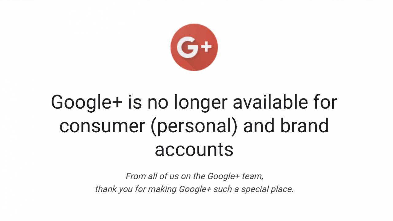 Google Plus son kullanıcıya kapandı