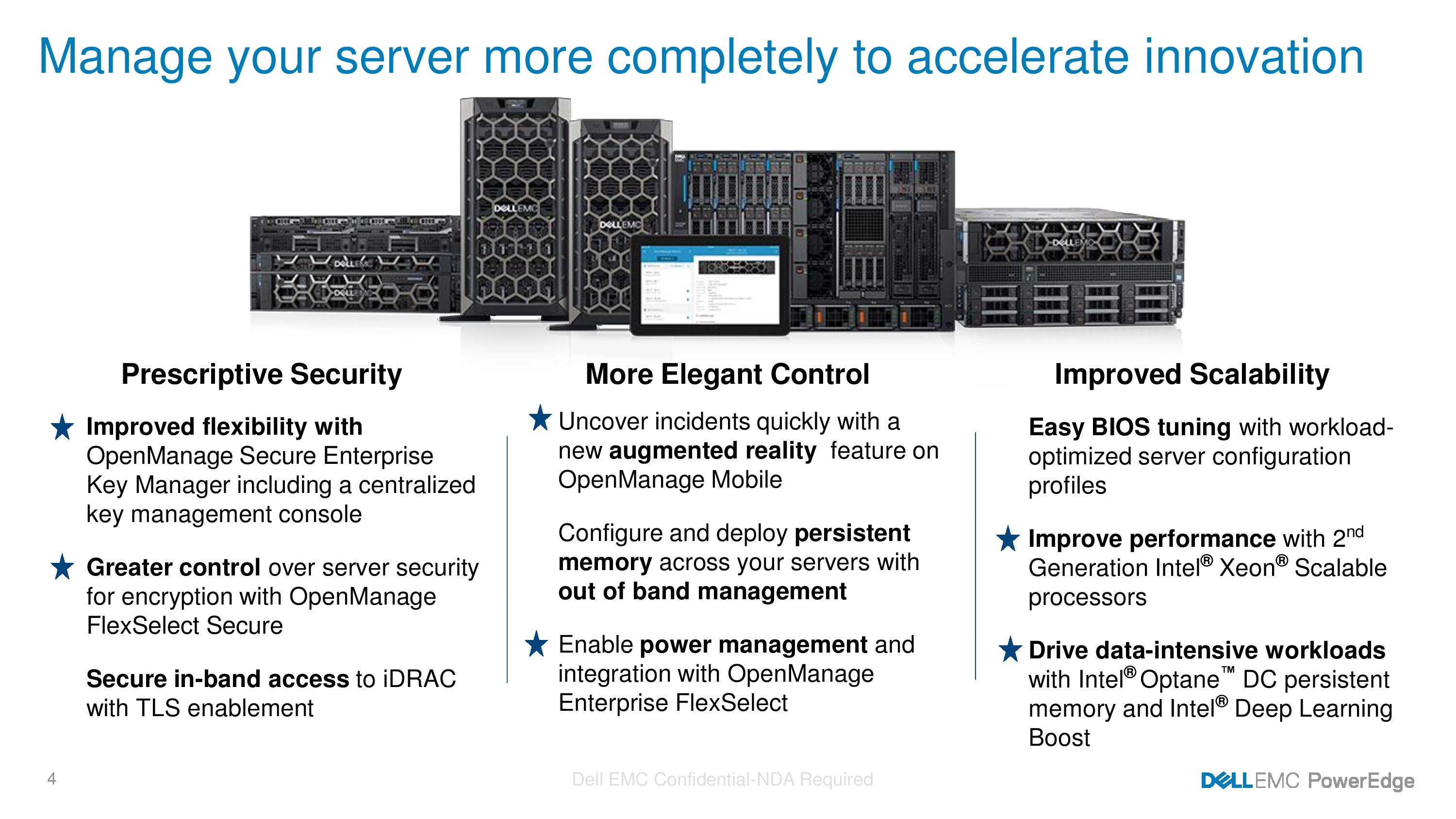 Dell PowerEdge ailesini Cascade Lake işlemcileriyle ve Optane ile güncelledi