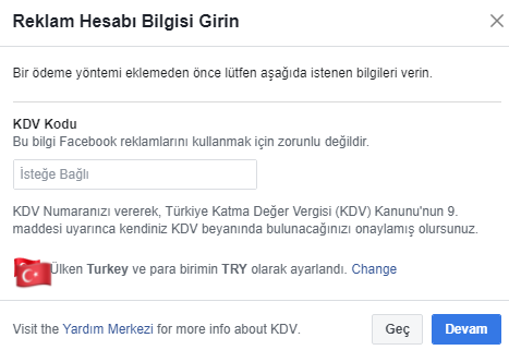 Facebook vergi almaya başladı