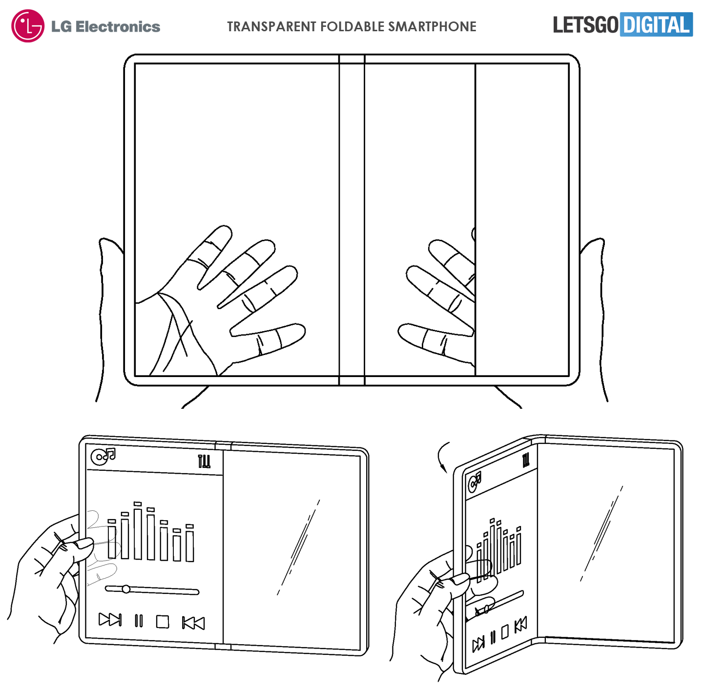 LG'nin şeffaf ekranlı katlanabilir telefon patenti ortaya çıktı
