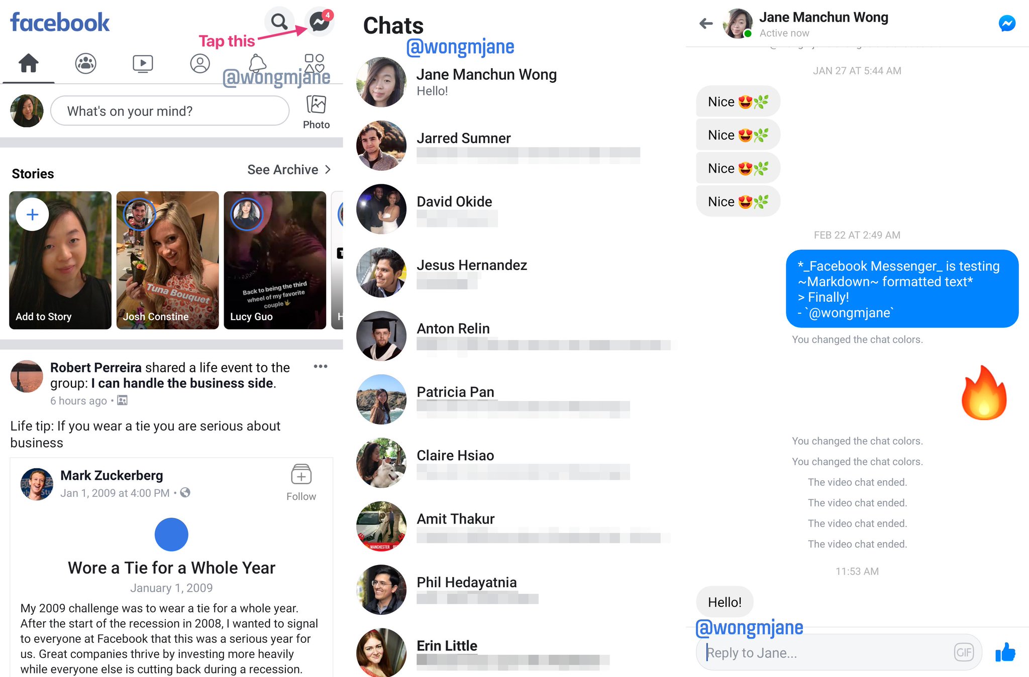 Messenger, Facebook uygulamasına geri dönebilir