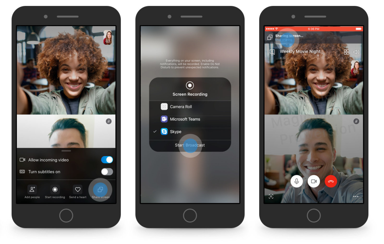 Skype ekran paylaşımı iOS ve Android uygulamalarına eklendi