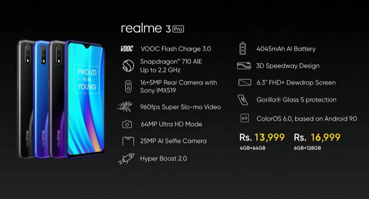 Realme 3 Pro tanıtıldı: İşte özellikleri ve fiyatı