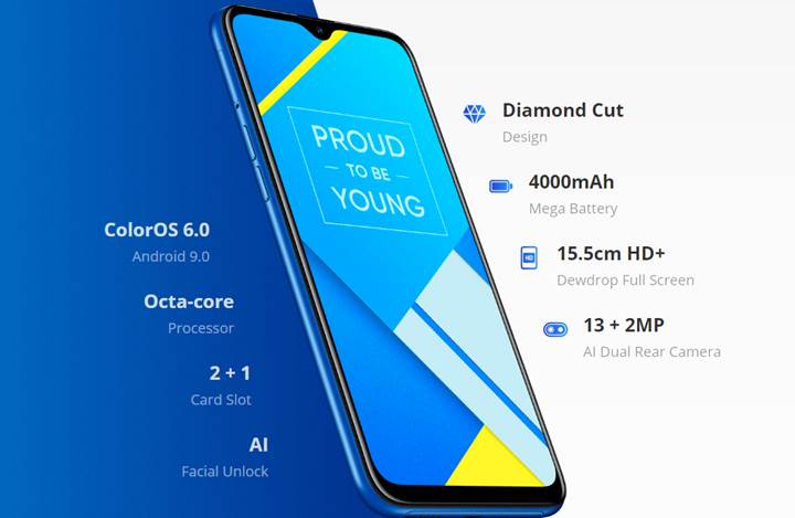 Realme’nin 85 dolarlık modeli C2 tanıtıldı