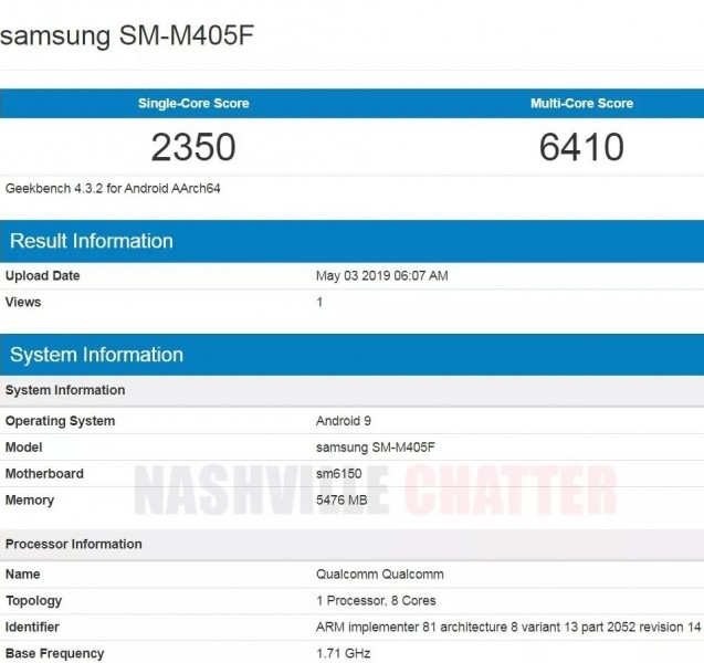 Samsung Galaxy M40 kilit özellikleri Geekbench sayesinde belli oldu