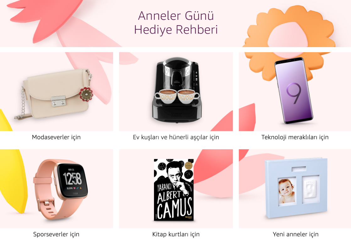 Amazon.com.tr'de Anneler Günü indirimleri başladı